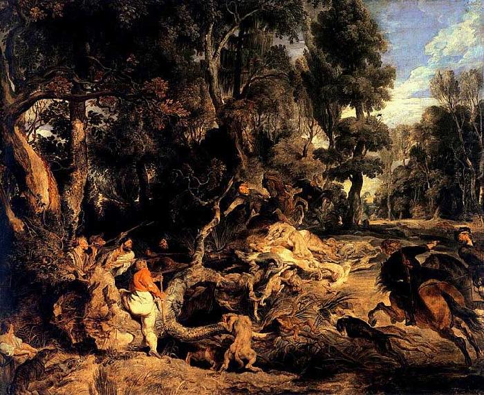 Wild-Boar Hunt, Peter Paul Rubens